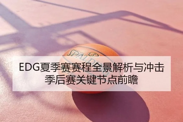 EDG夏季赛赛程全景解析与冲击季后赛关键节点前瞻